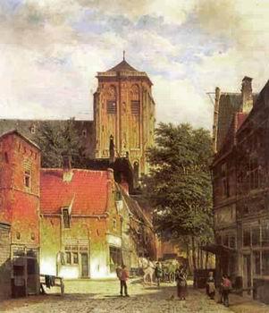 European city landscape, street landsacpe, construction, frontstore, building and architecture. 164, unknow artist